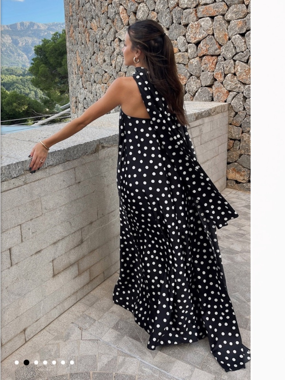 Show Me Your MuMu Tinsley Polka Dot Tube Dress - Black/White